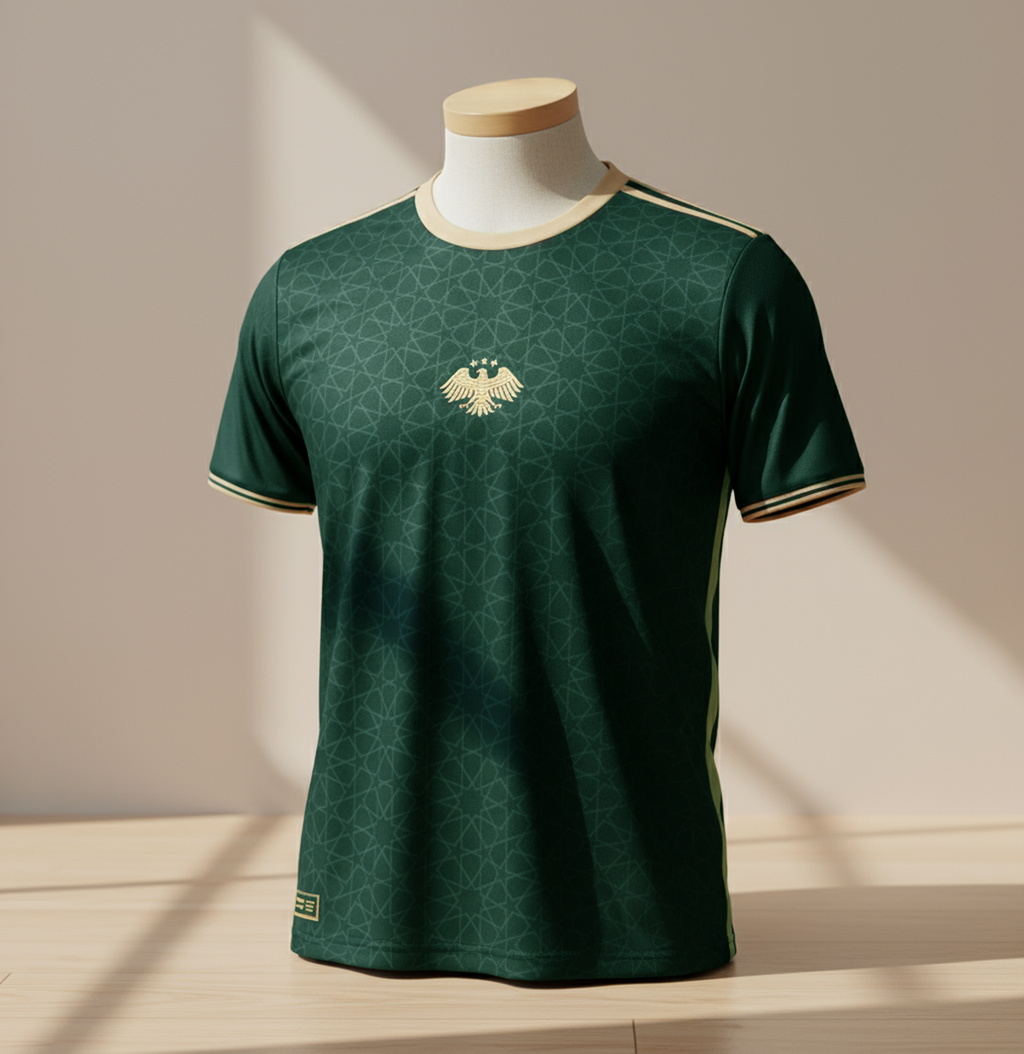 تيشيرت سوريا النسخة الجديدة لون الأخضر